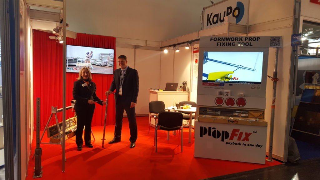 PropFIX formwork prop repair tool presentation at BAUMA
